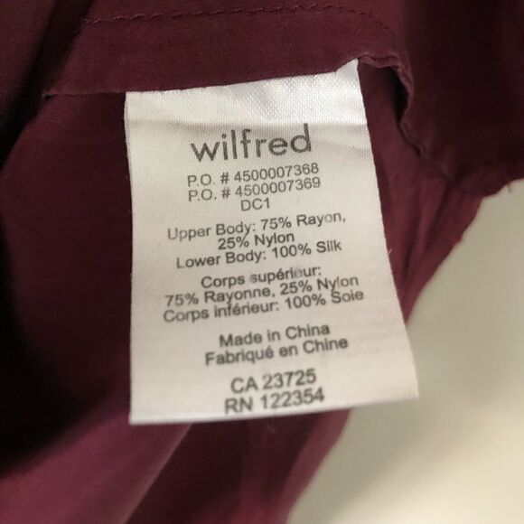 ARITIZA- Wilfred Wine Lace/Silk Cami -XXS - Picture 8 of 8